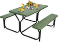 59" Outdoor Picnic Table Bench Set