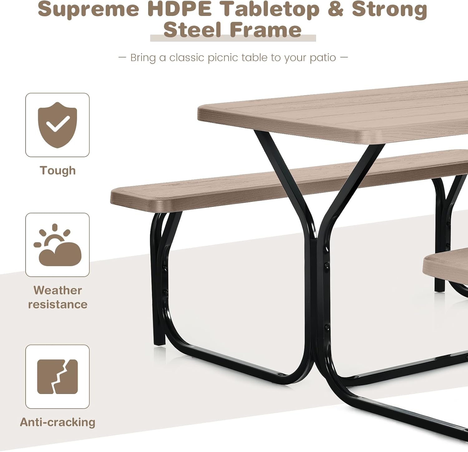 Outdoor Picnic Table Set