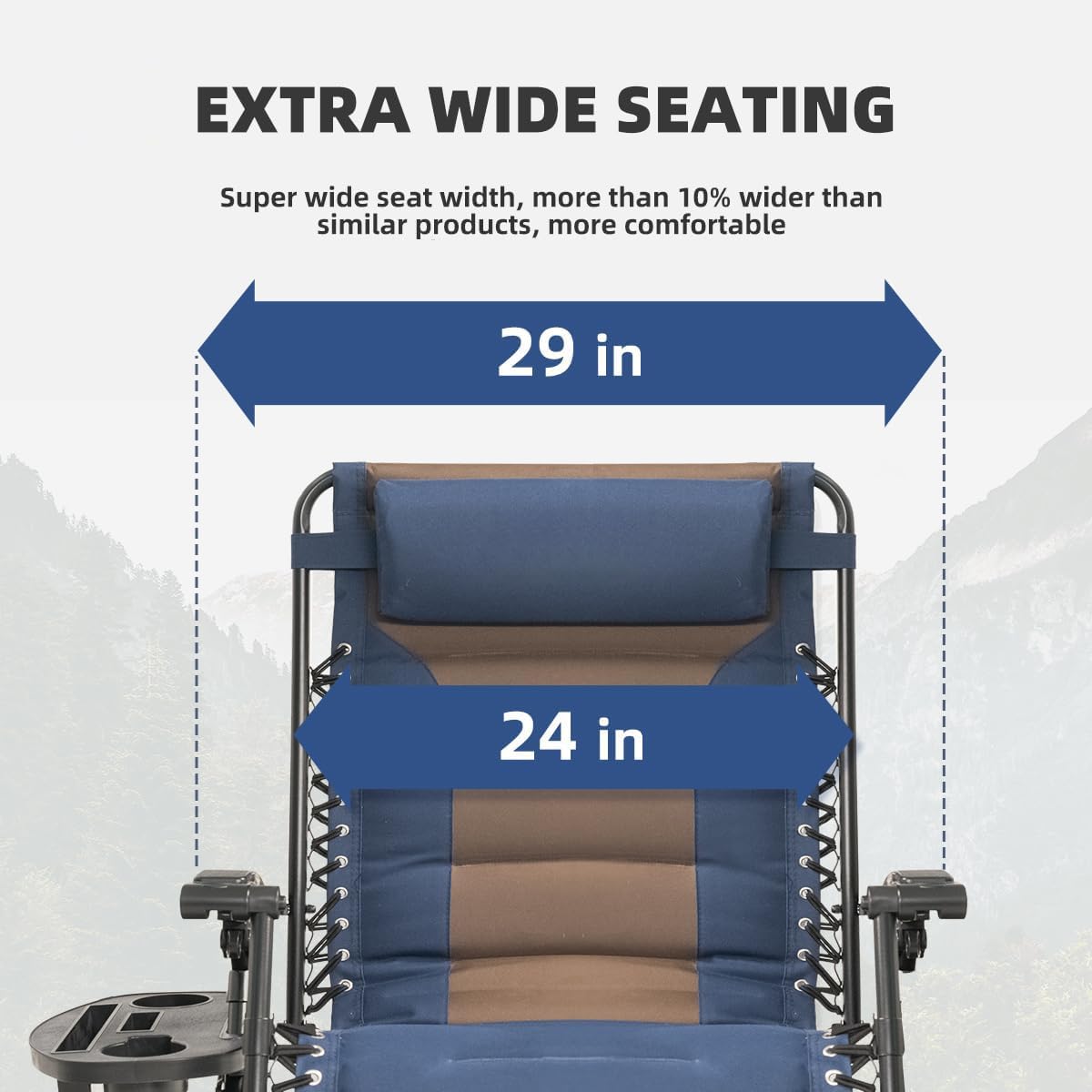 Padded Zero Gravity Lounge Chair