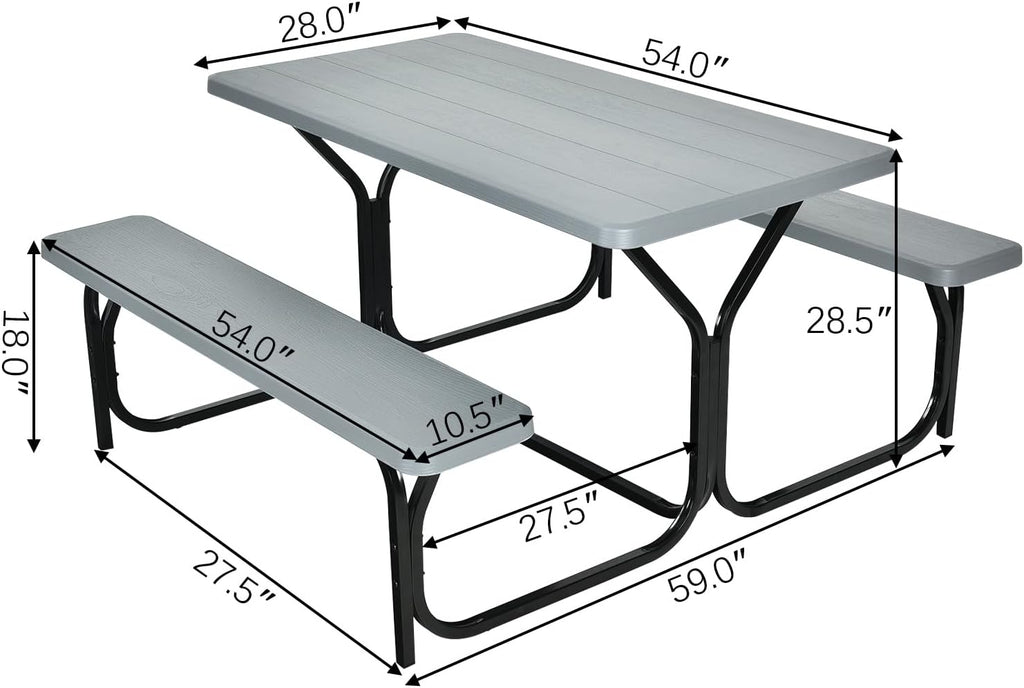 All Weather Picnic Table Set