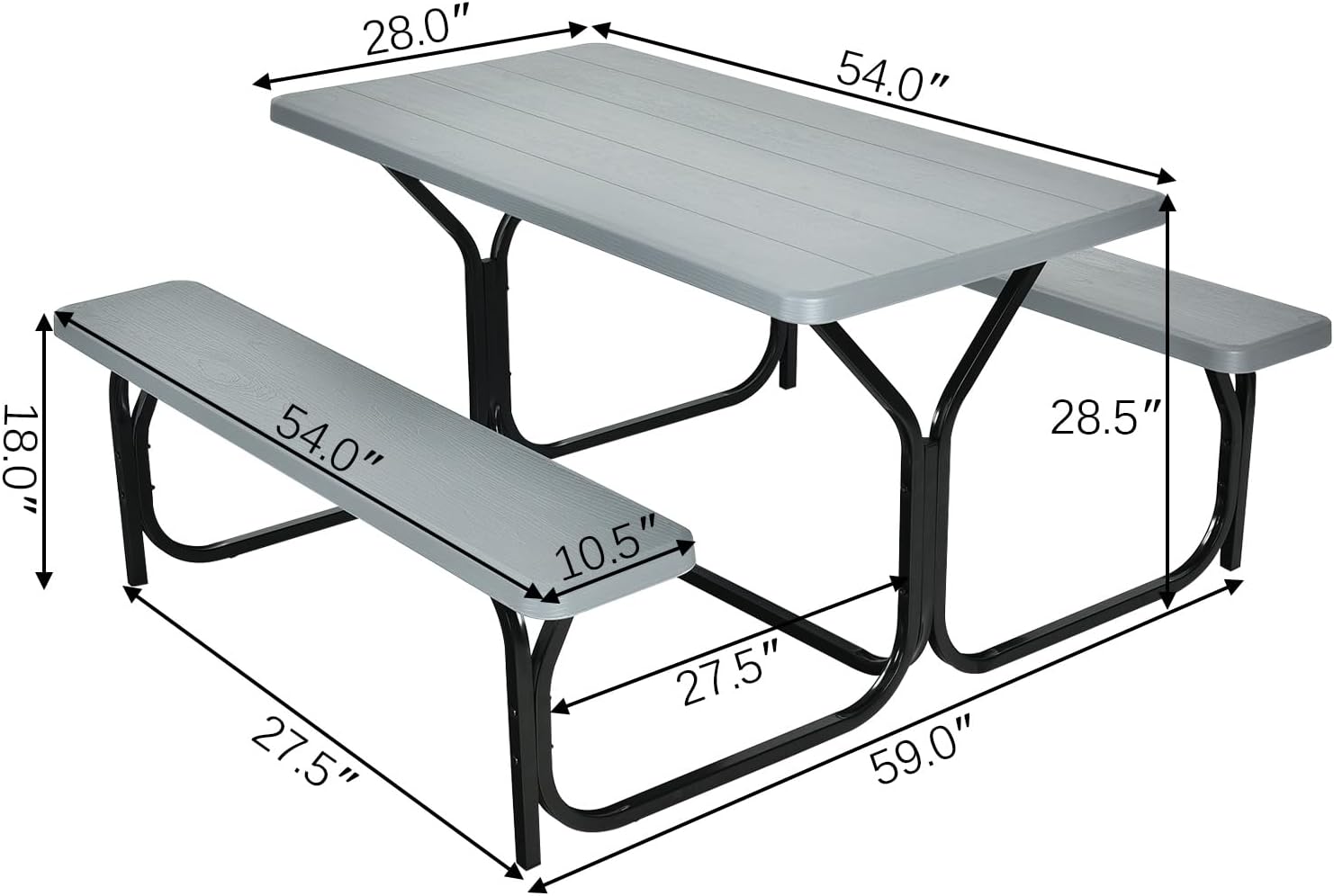 All Weather Picnic Table Set