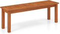 Backless 2-Seater Wooden Garden Bench