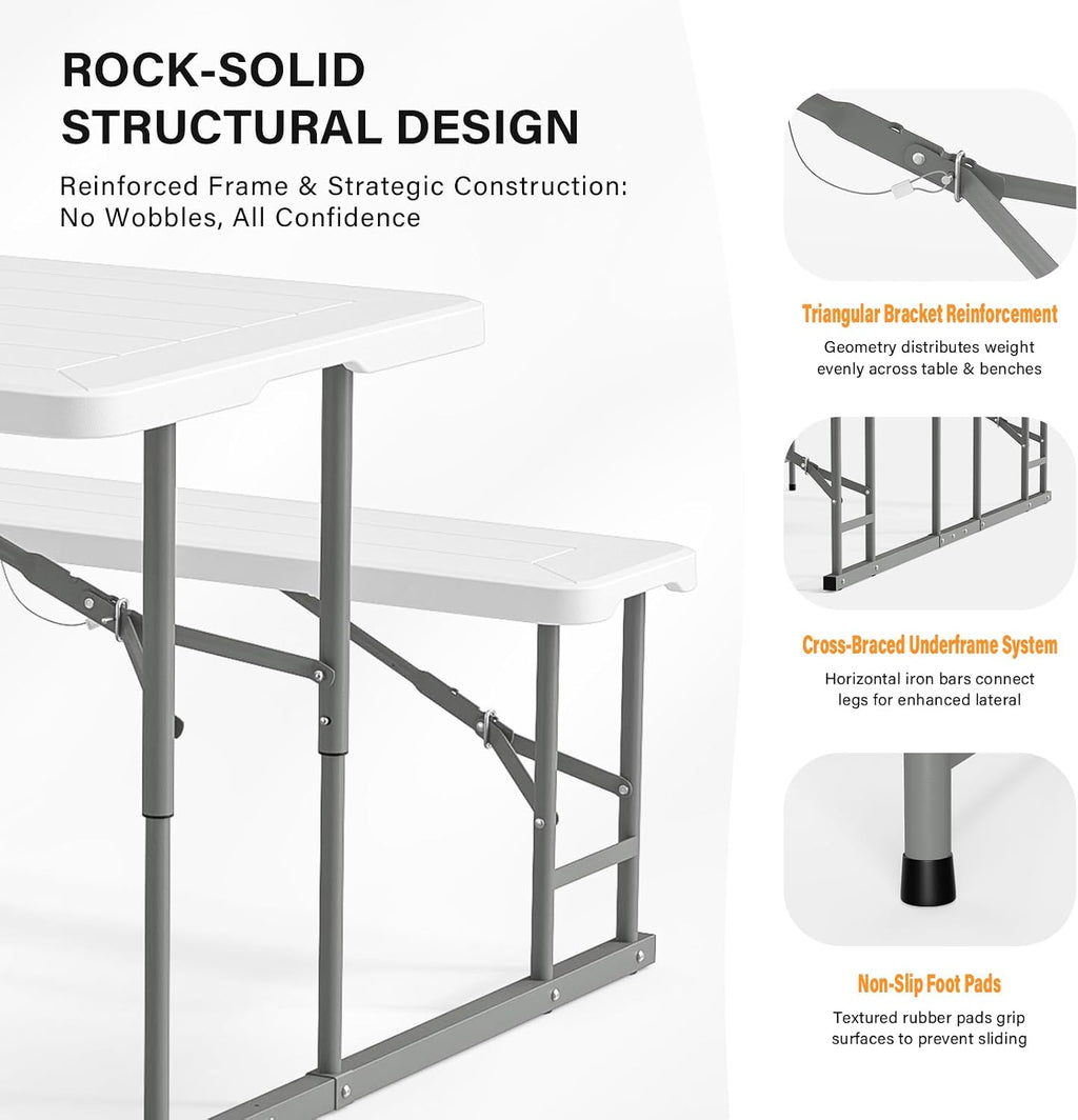Foldable Picnic Table Set