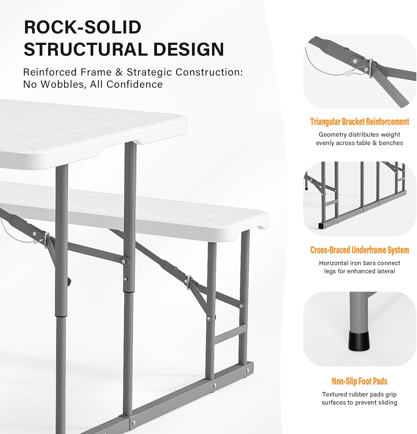 Foldable Picnic Table Set