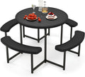 Round HDPE Picnic Table Set