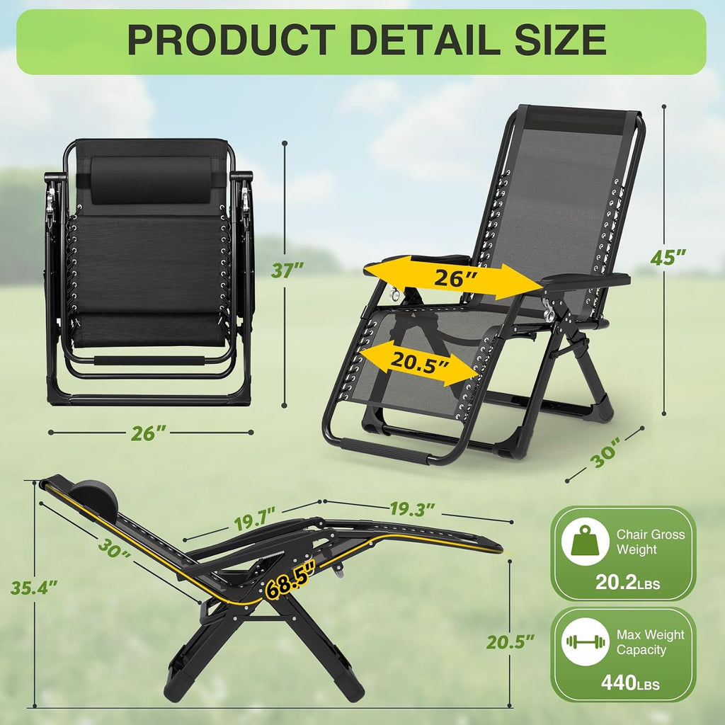 Suteck Foldable Zero Gravity Chair