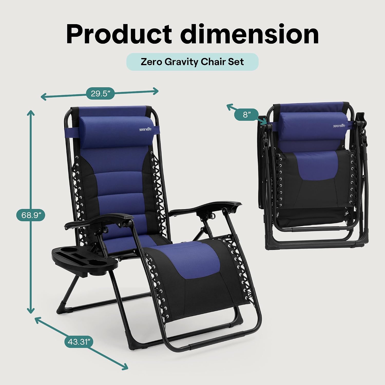 Foldable Zero Gravity Lounge Chair