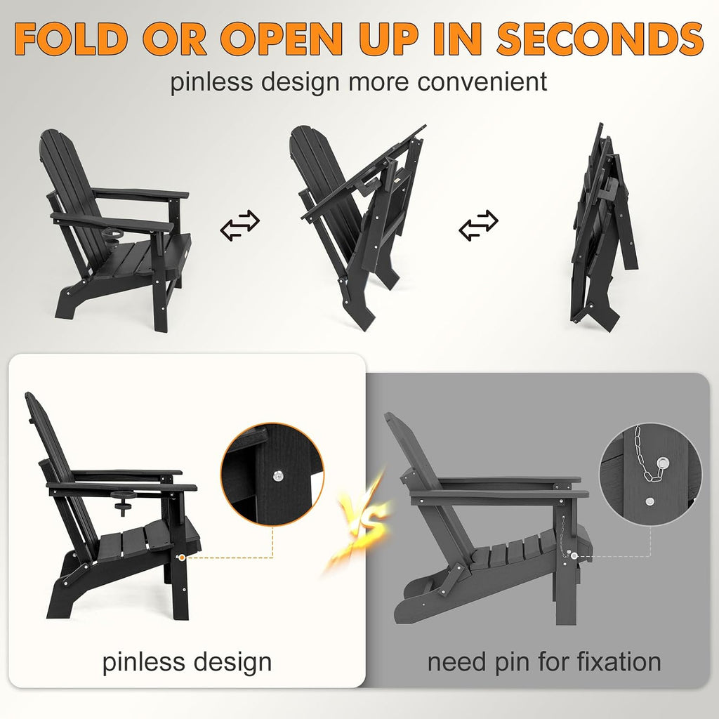 Folding Adirondack Chairs With Cup Holders