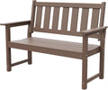 50" HDPE 2-Seater Outdoor Garden Bench