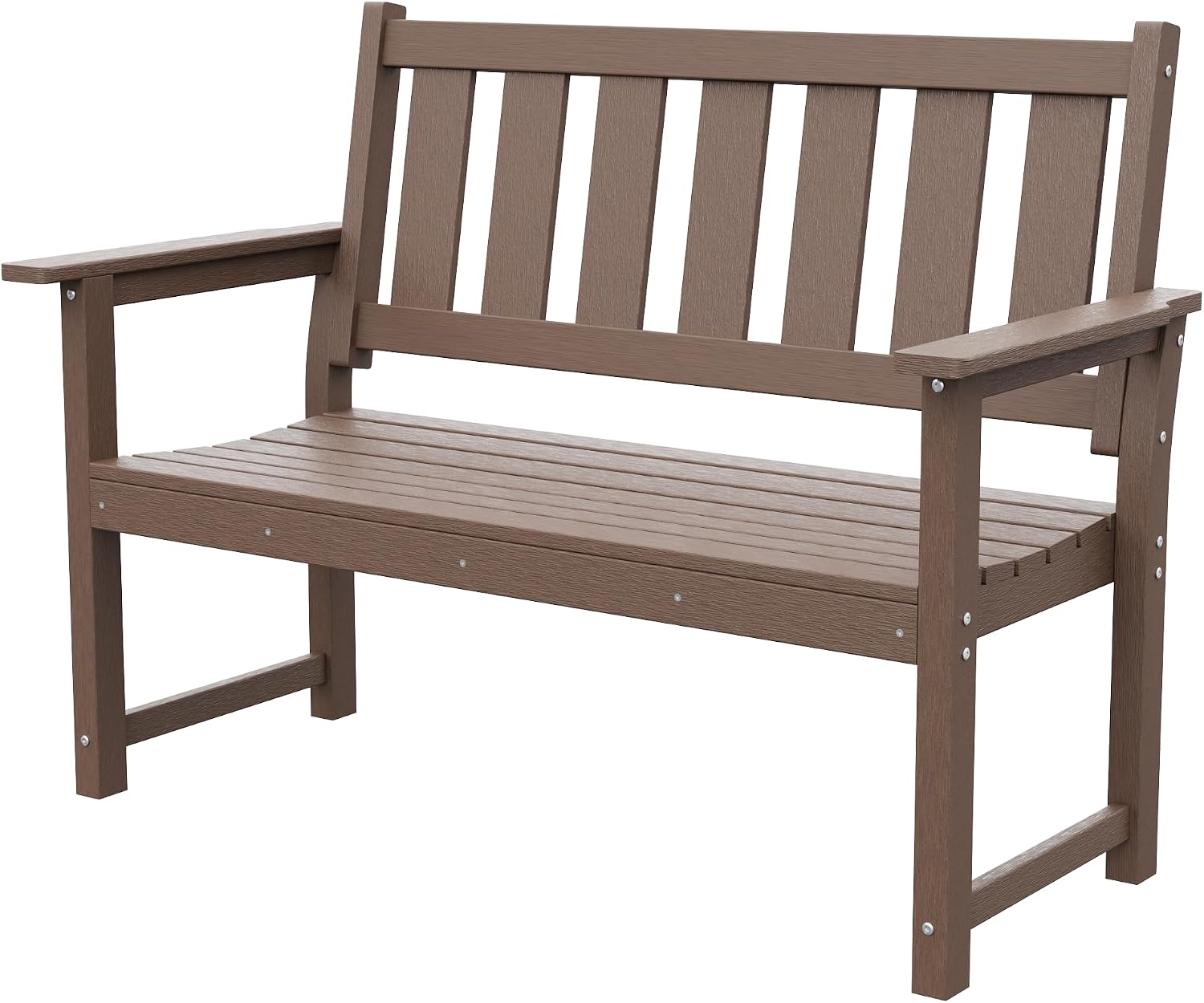 50" HDPE 2-Seater Outdoor Garden Bench