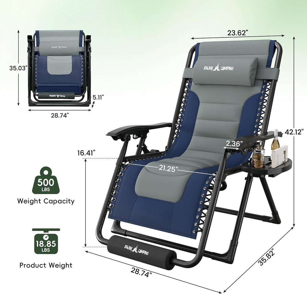 Padded XL Zero Gravity Chair
