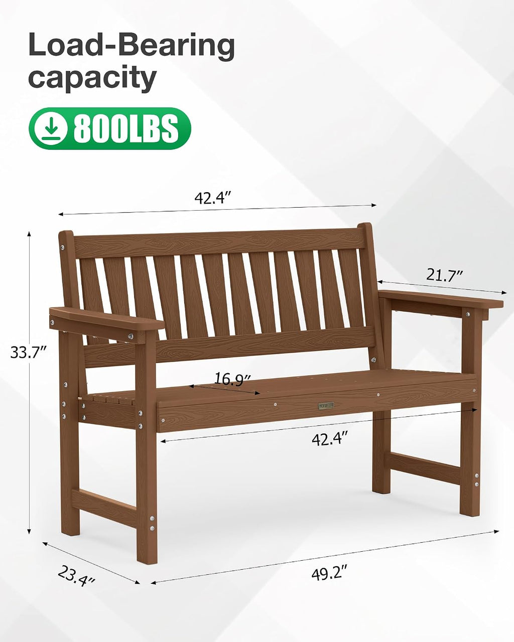 2-Seater Outdoor Garden Bench