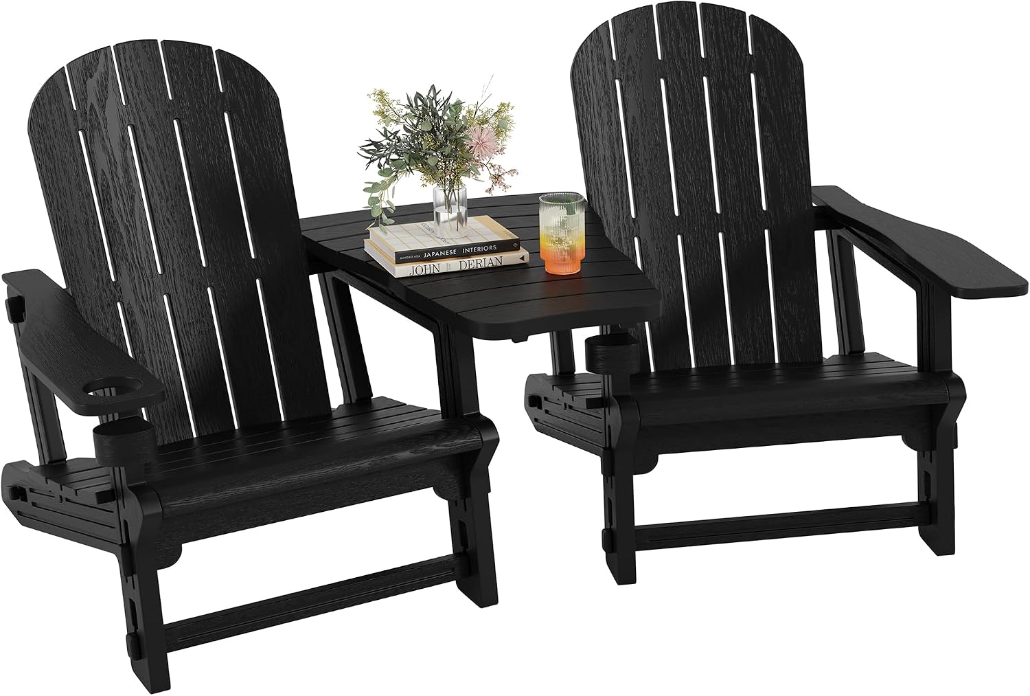 2 Pack HDPE Adirondack Chair Set