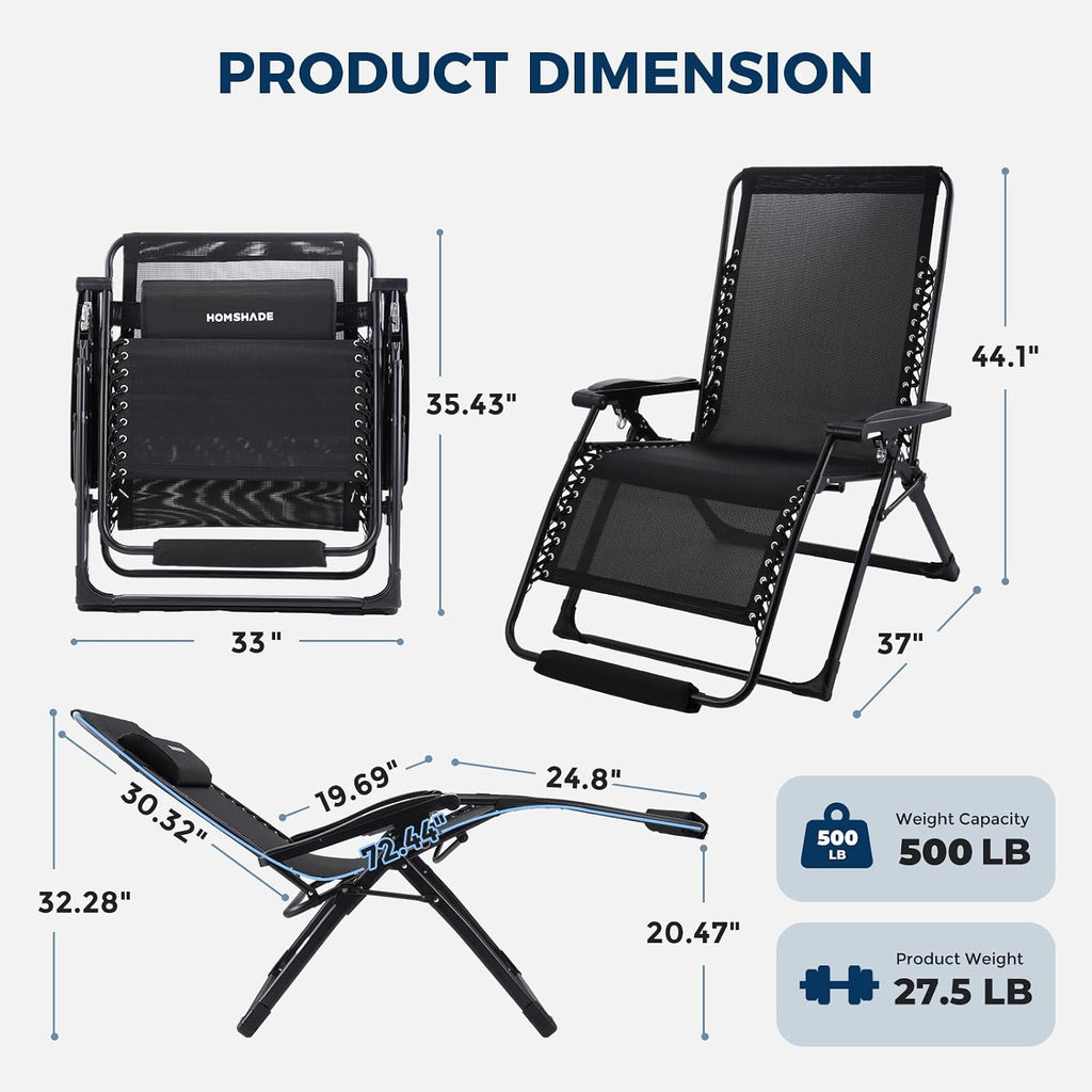 XXL Zero Gravity Lounge Chair