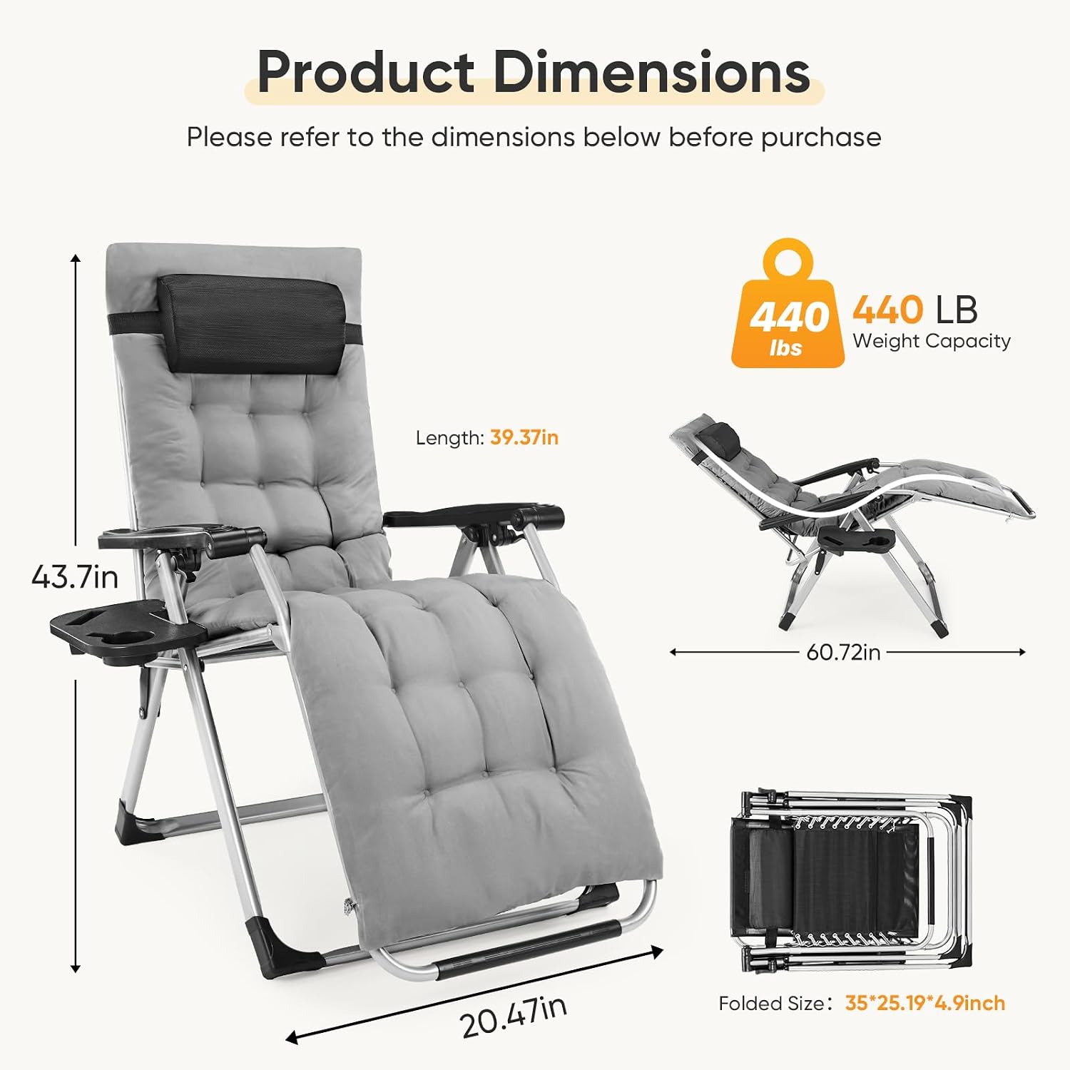 Foldable Zero Gravity Chair