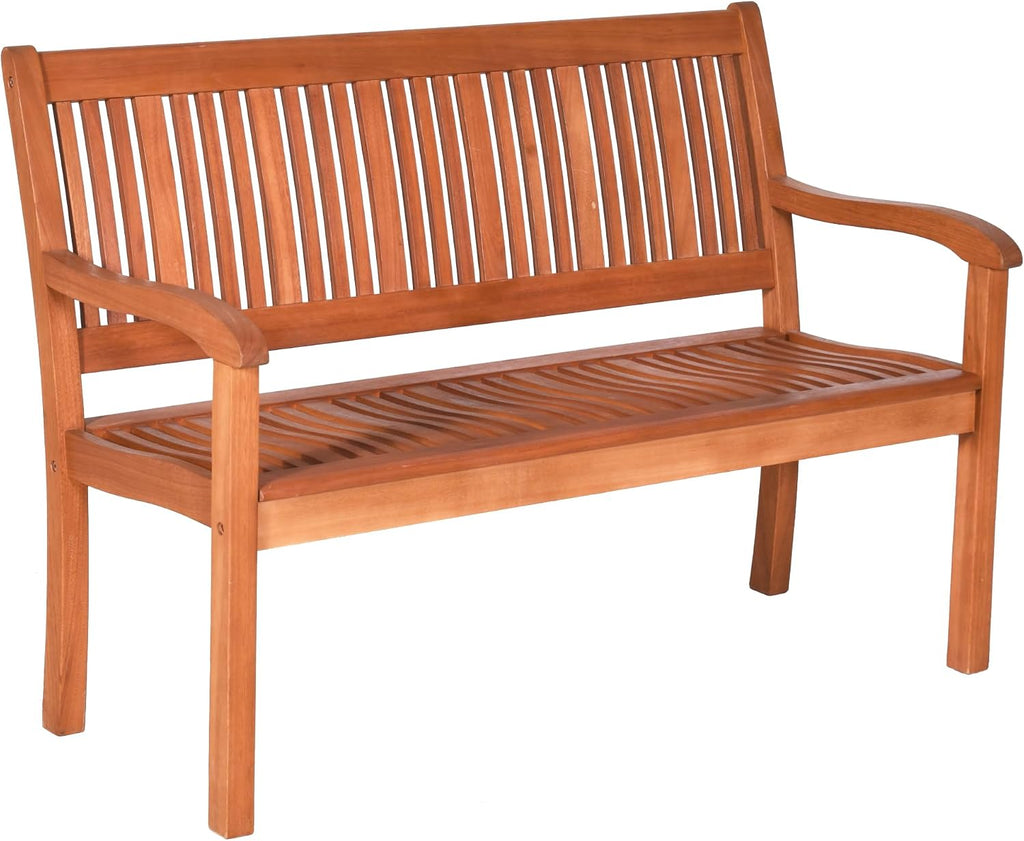 50" Solid Wood Patio Garden Bench
