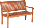50" Solid Wood Patio Garden Bench