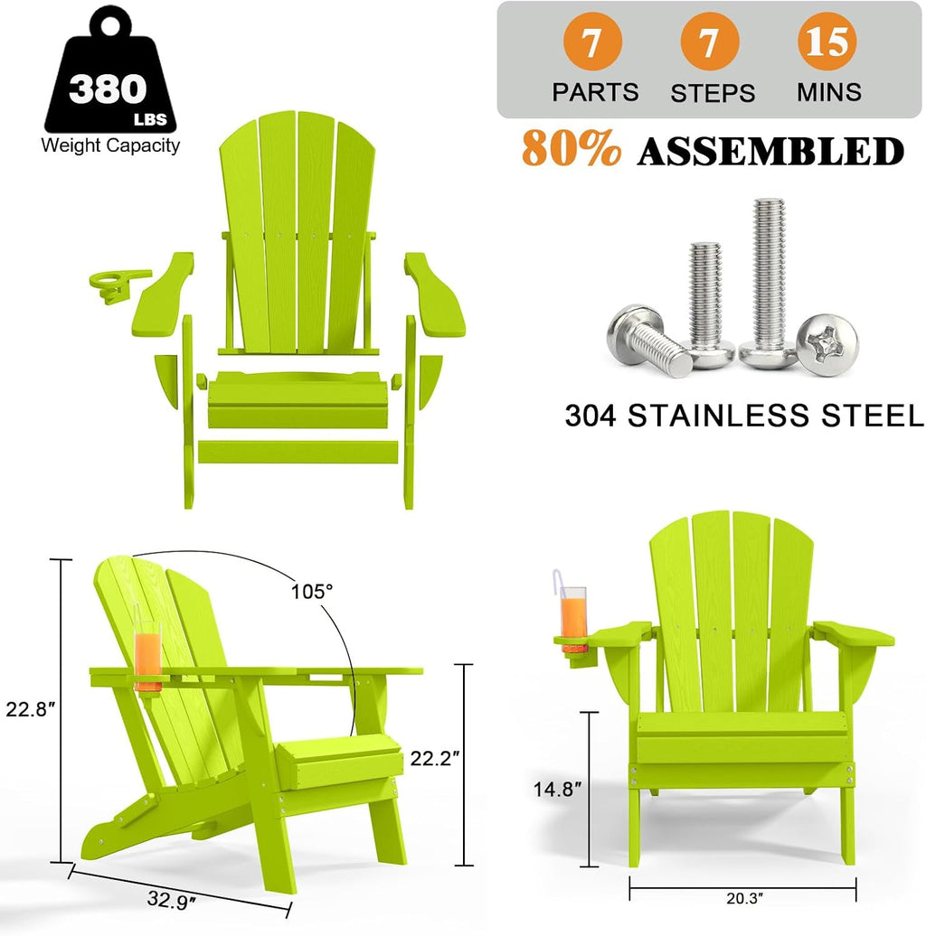 Folding Adirondack Chairs With Cup Holders