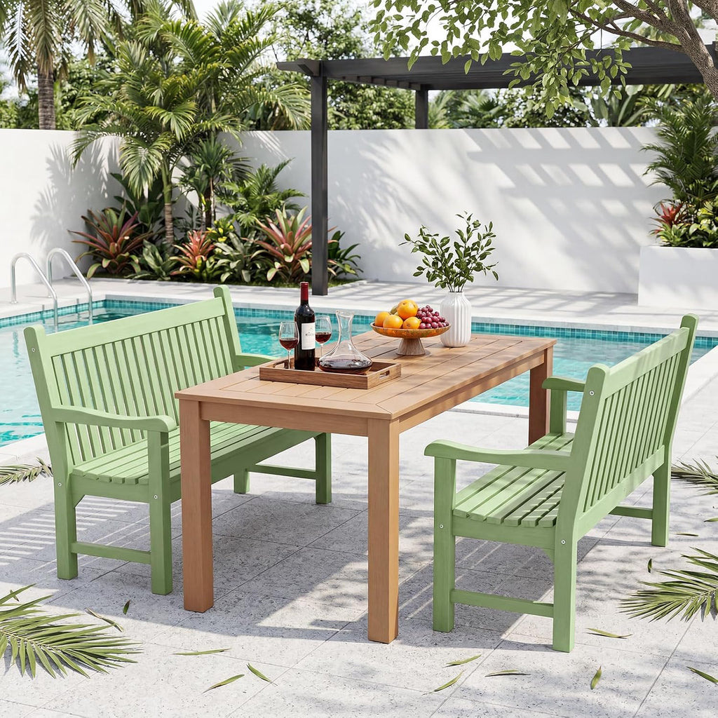 2-Seater Poly Lumber Garden Bench