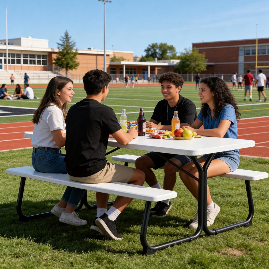 6FT Outdoor 8-Person Heavy Duty Picnic Table Set