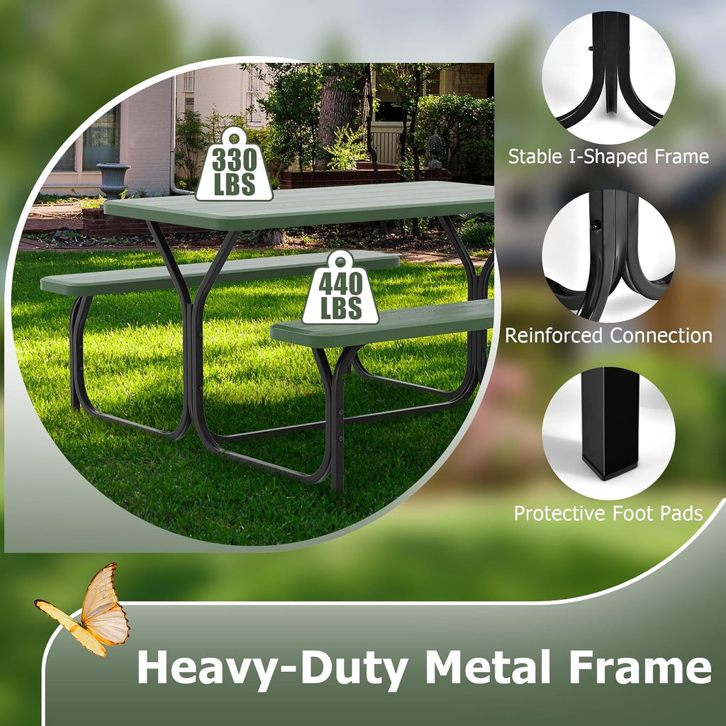 All Weather Outdoor Picnic Table