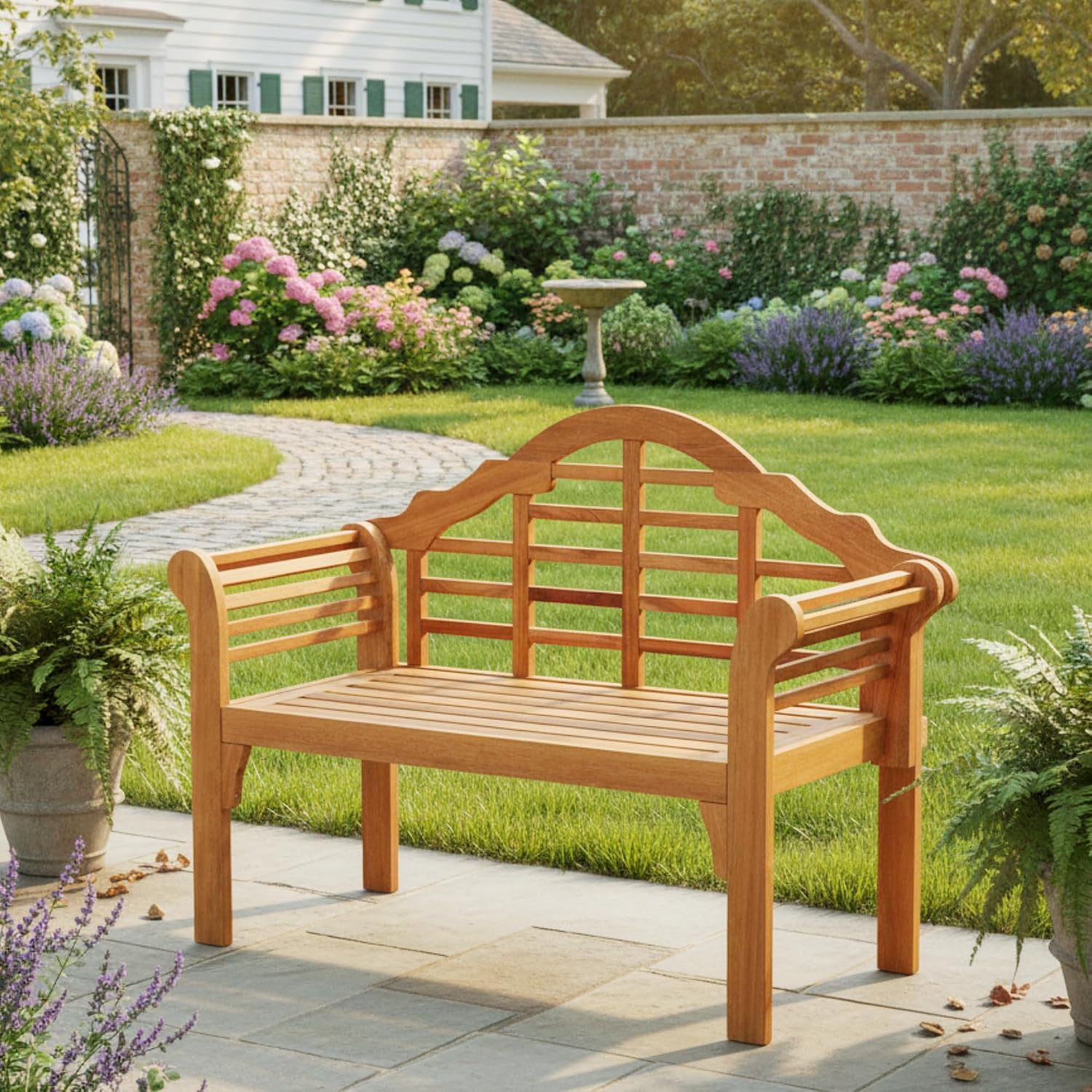Eucalyptus Wood Foldable Bench