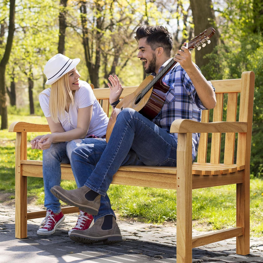 2-Seater Teak Outdoor Garden Bench