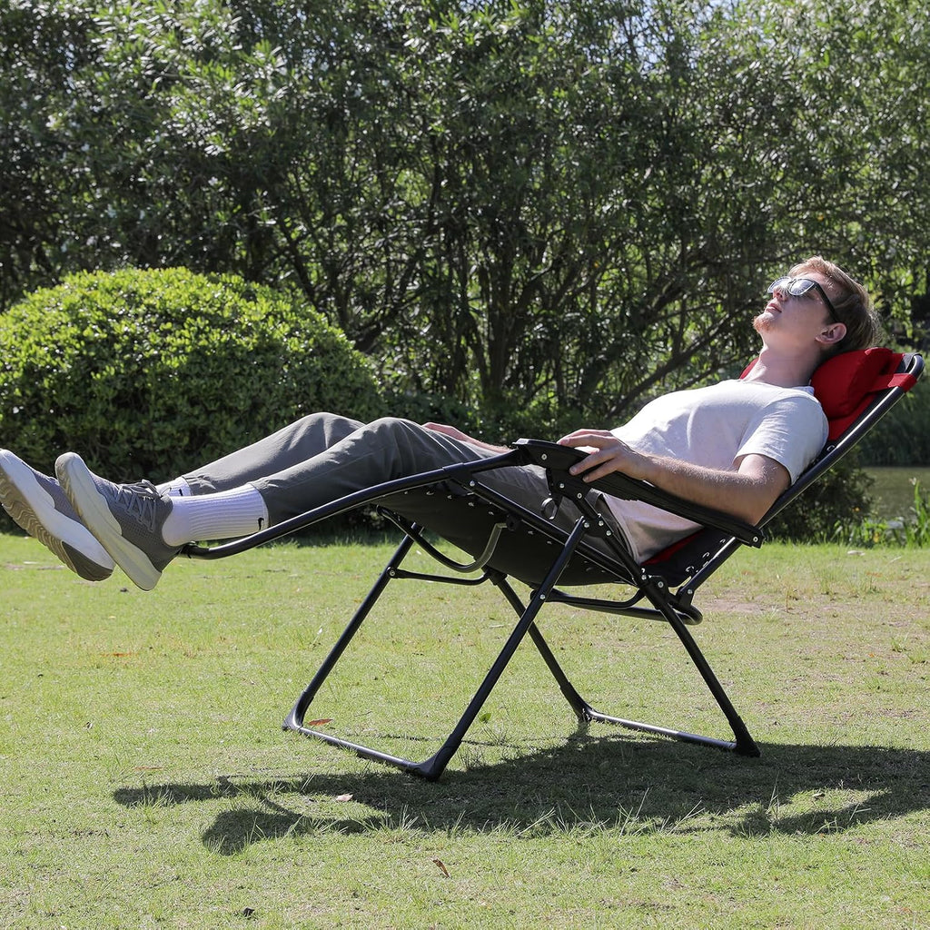 2 Padded Zero Gravity Lounge Chairs
