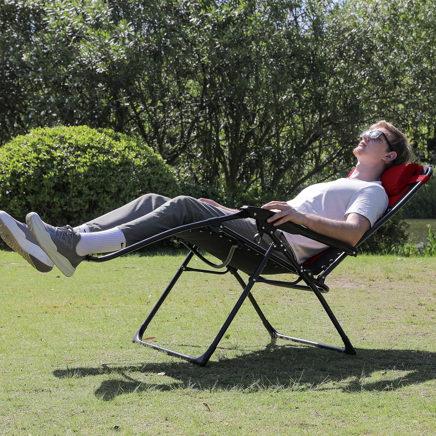 2 Padded Zero Gravity Lounge Chairs