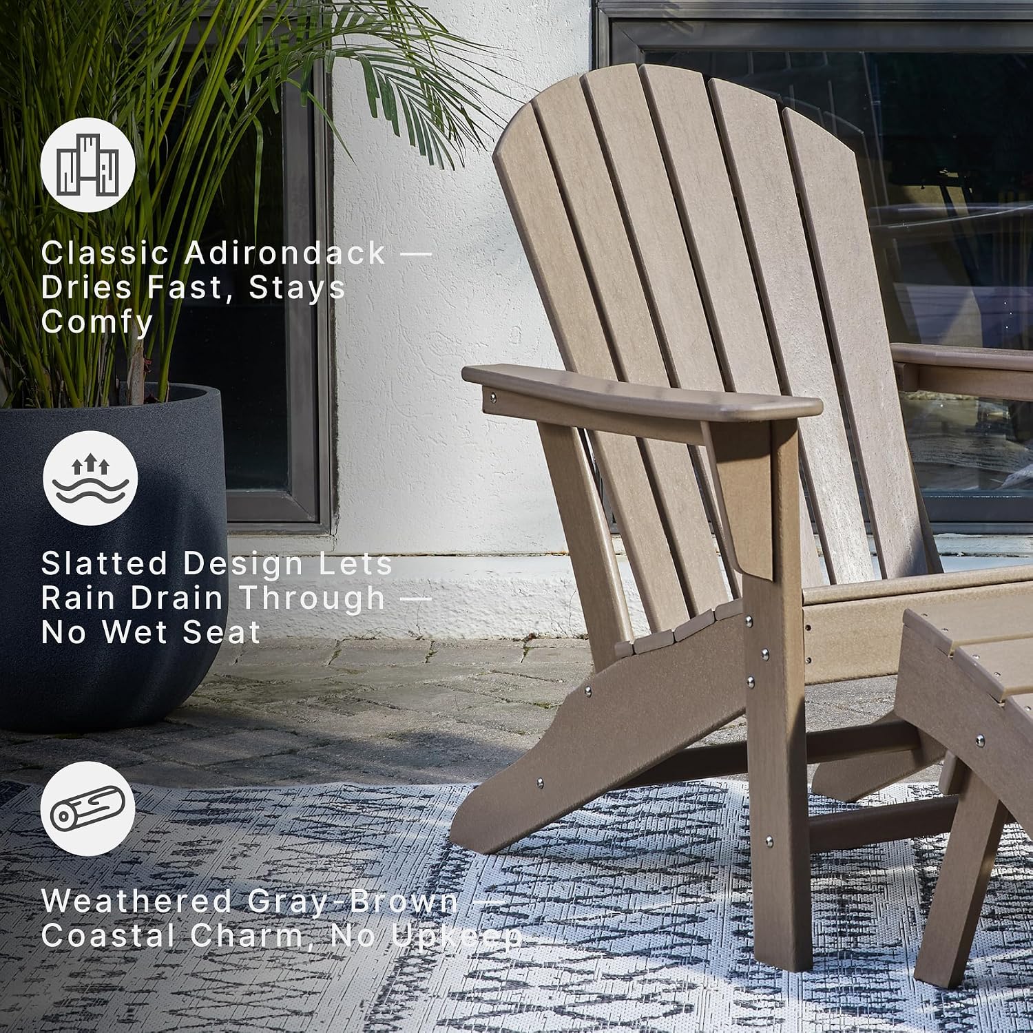 Signature Design by Ashley HDPE Adirondack Chair