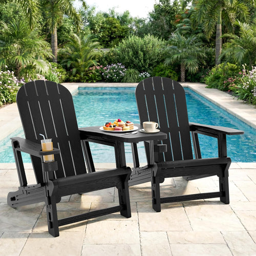 2 Pack HDPE Adirondack Chair Set